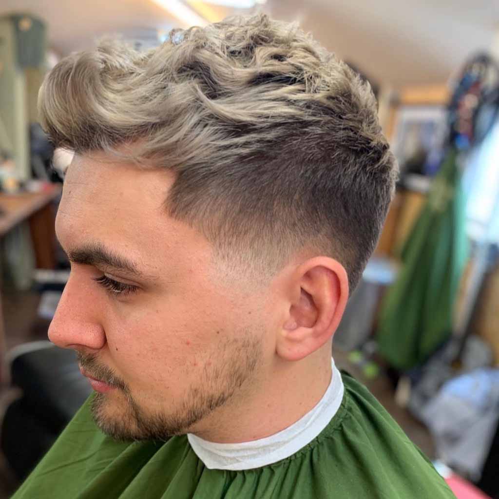 Blonde Subtle Temple Fade