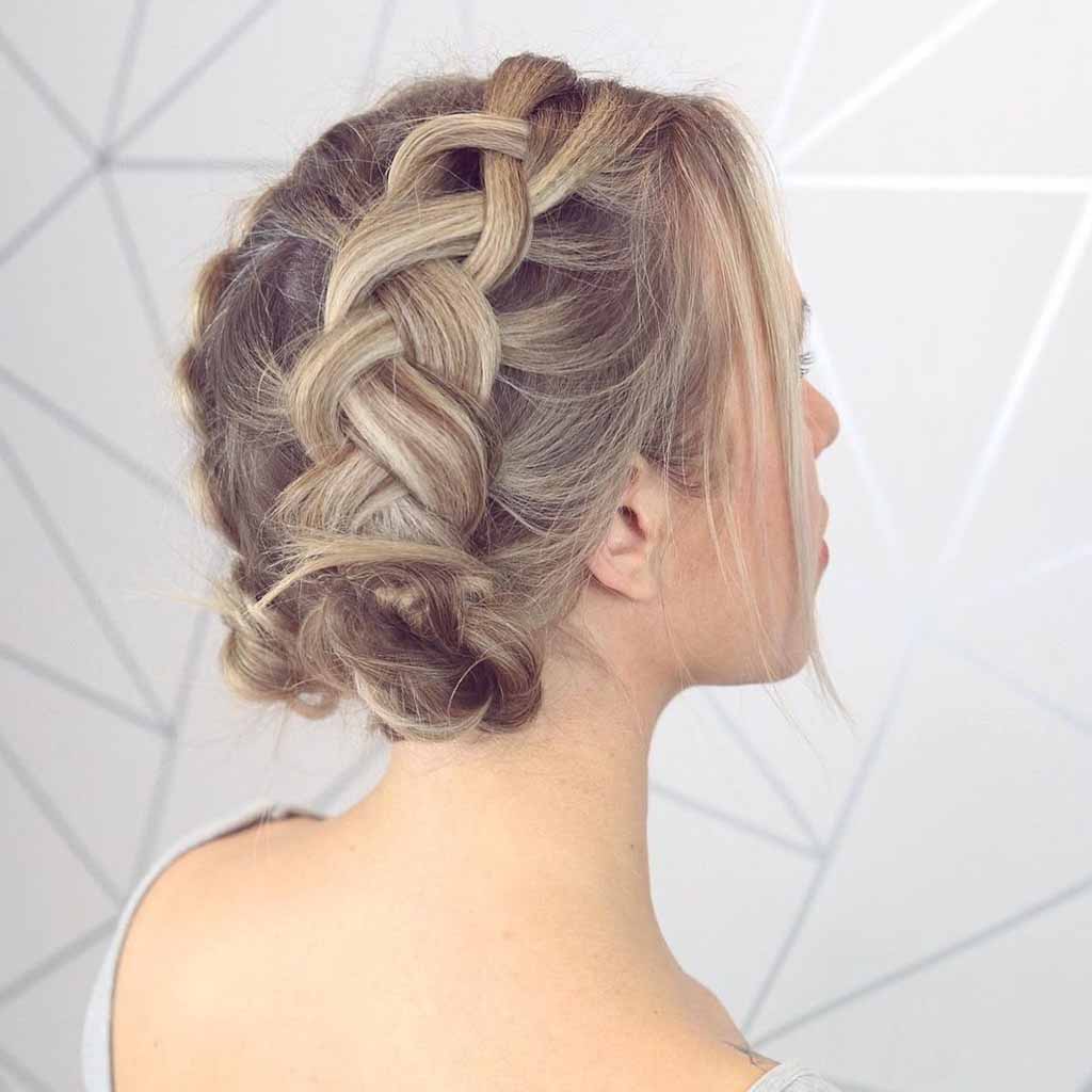 Bronde Thin Hair Tied in Pull Through Dutch Braids