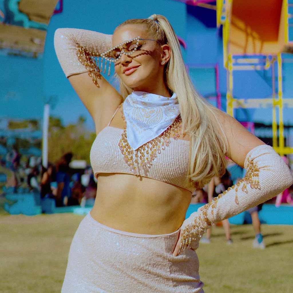 Blonde Slicked Back Pigtails