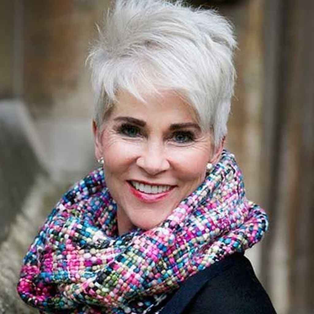 Bob Cut on Silver Hair