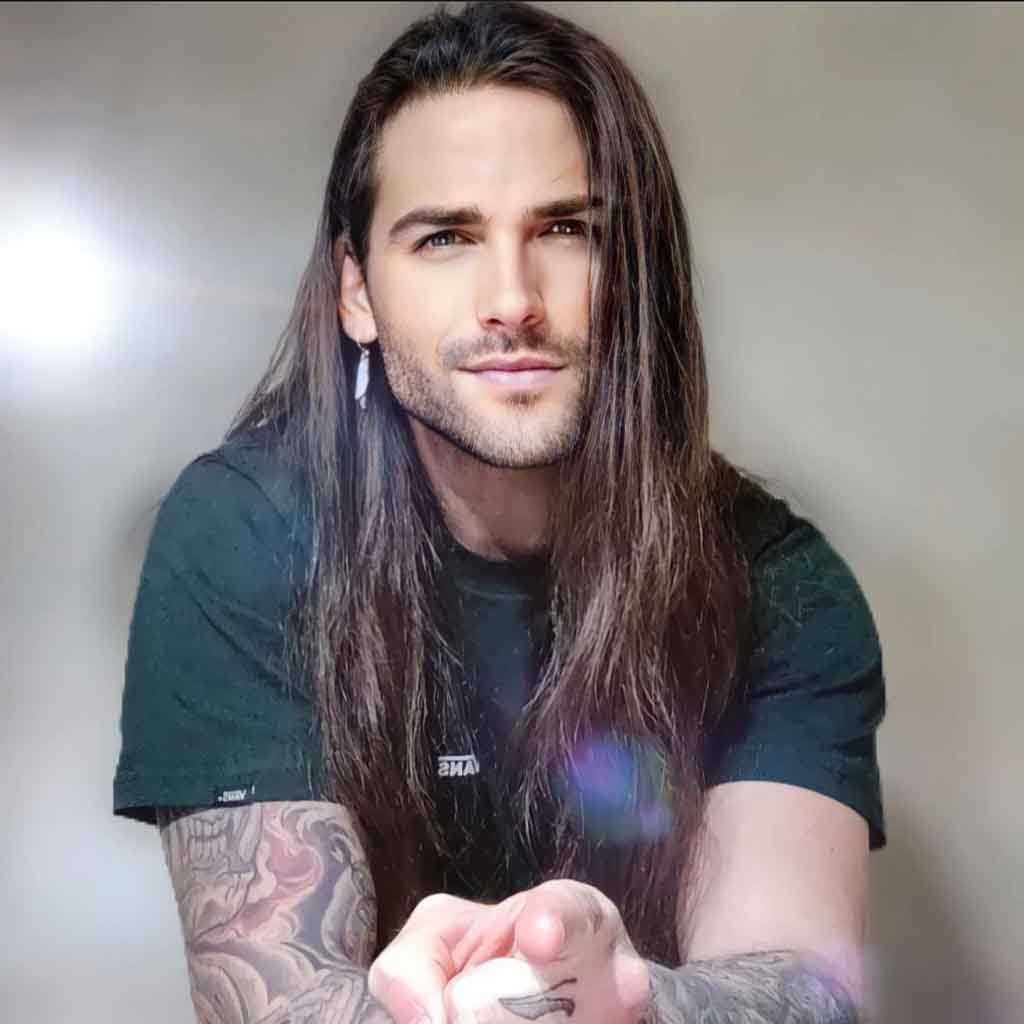 Long Straight Dark Brown Hair