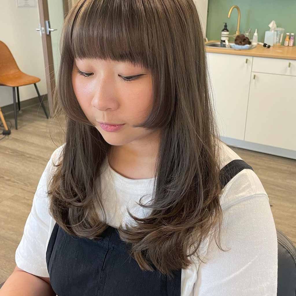 Milk Tea Beige Hime Cut