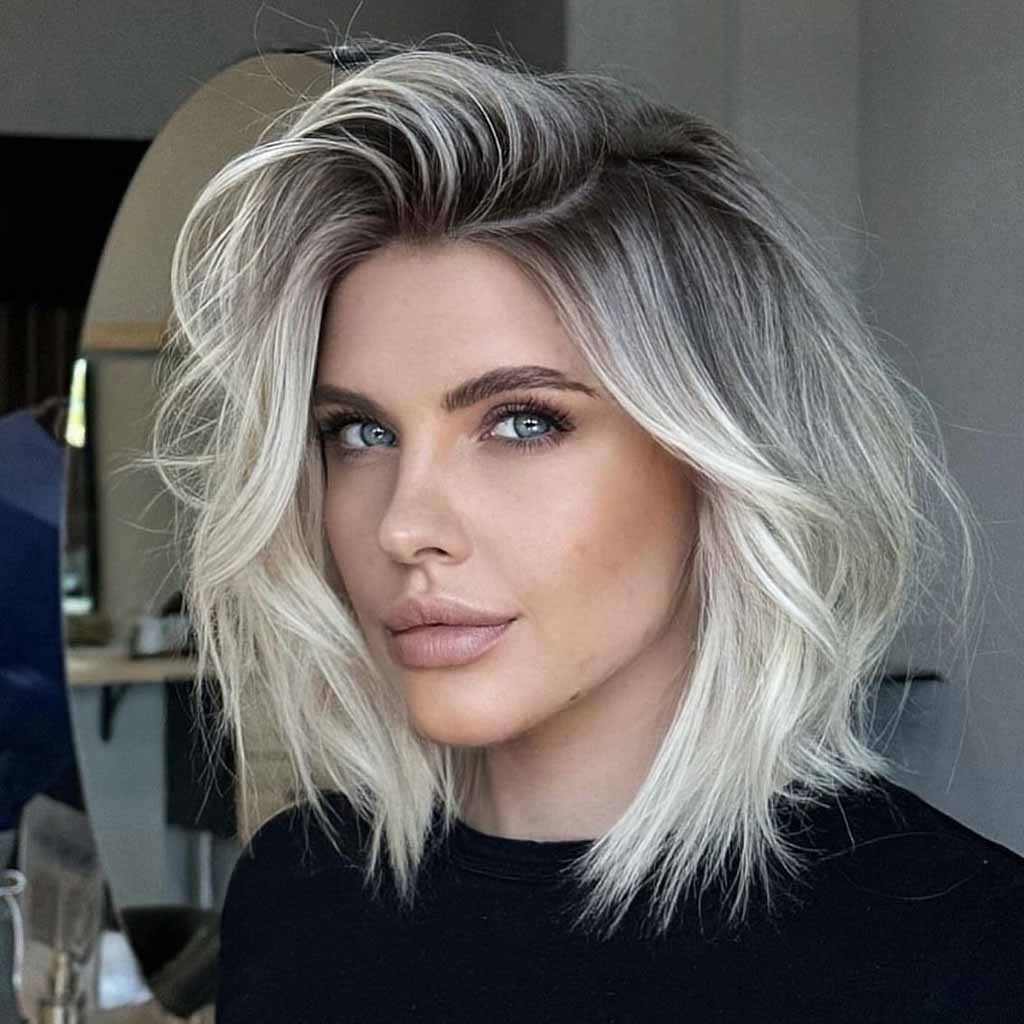 Shaggy Medium Length Hair