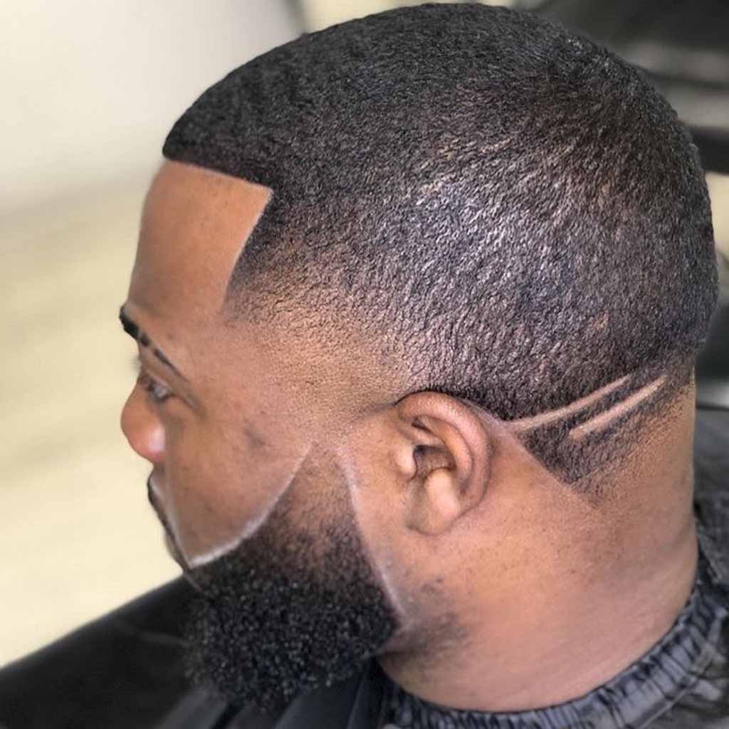 Slight Temple Fade on Short Hair