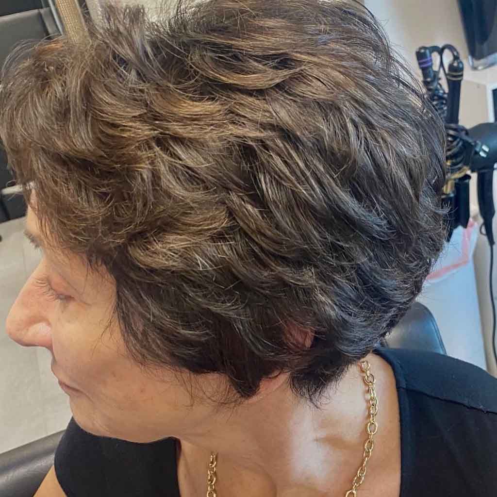 Short Brown Bob Cut