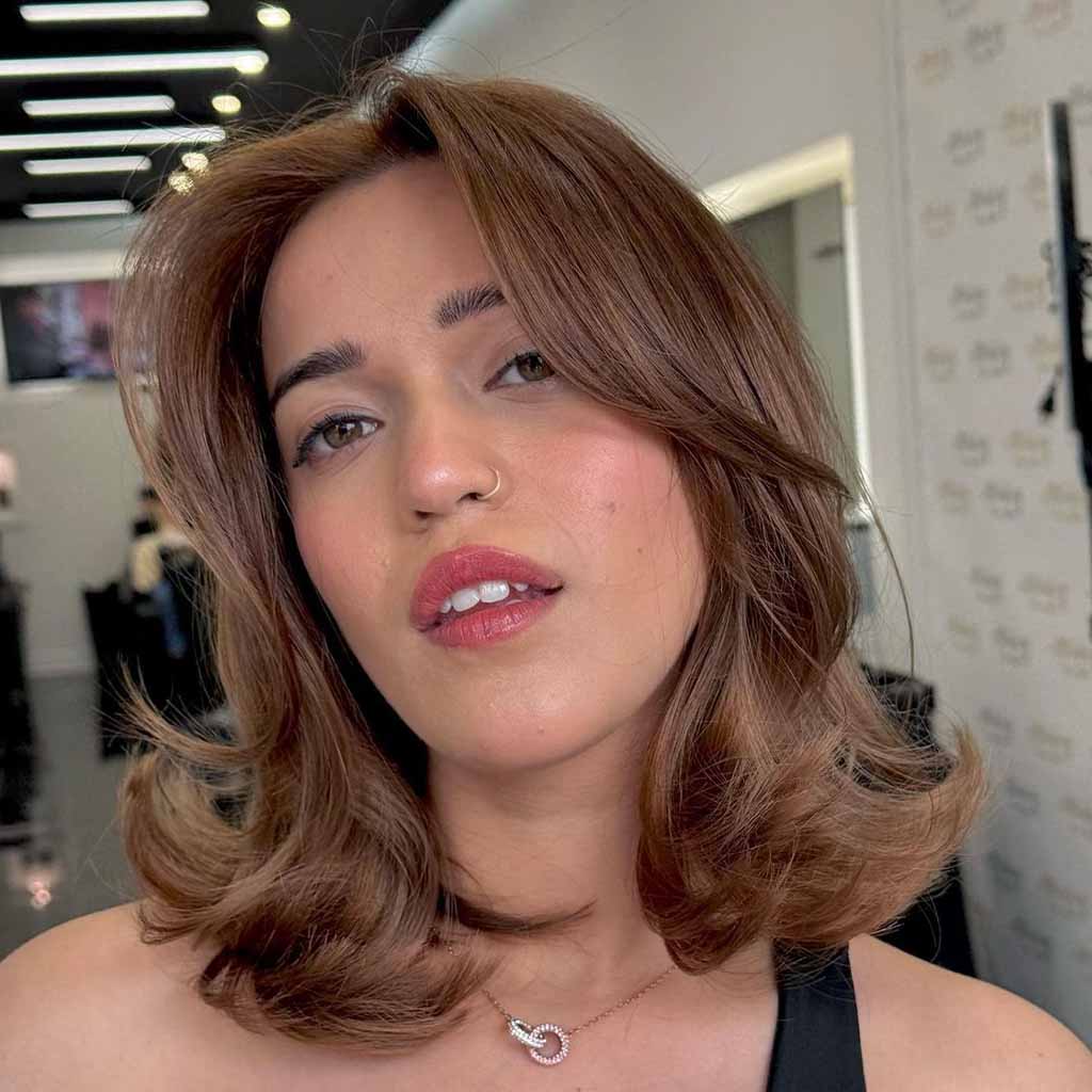 Lob With Layered Ends and Face Framing Layers