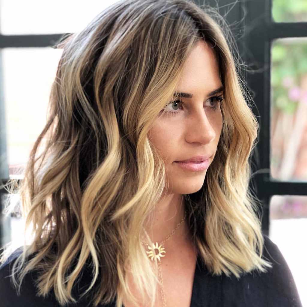 Medium Cinnamon Blonde Highlights