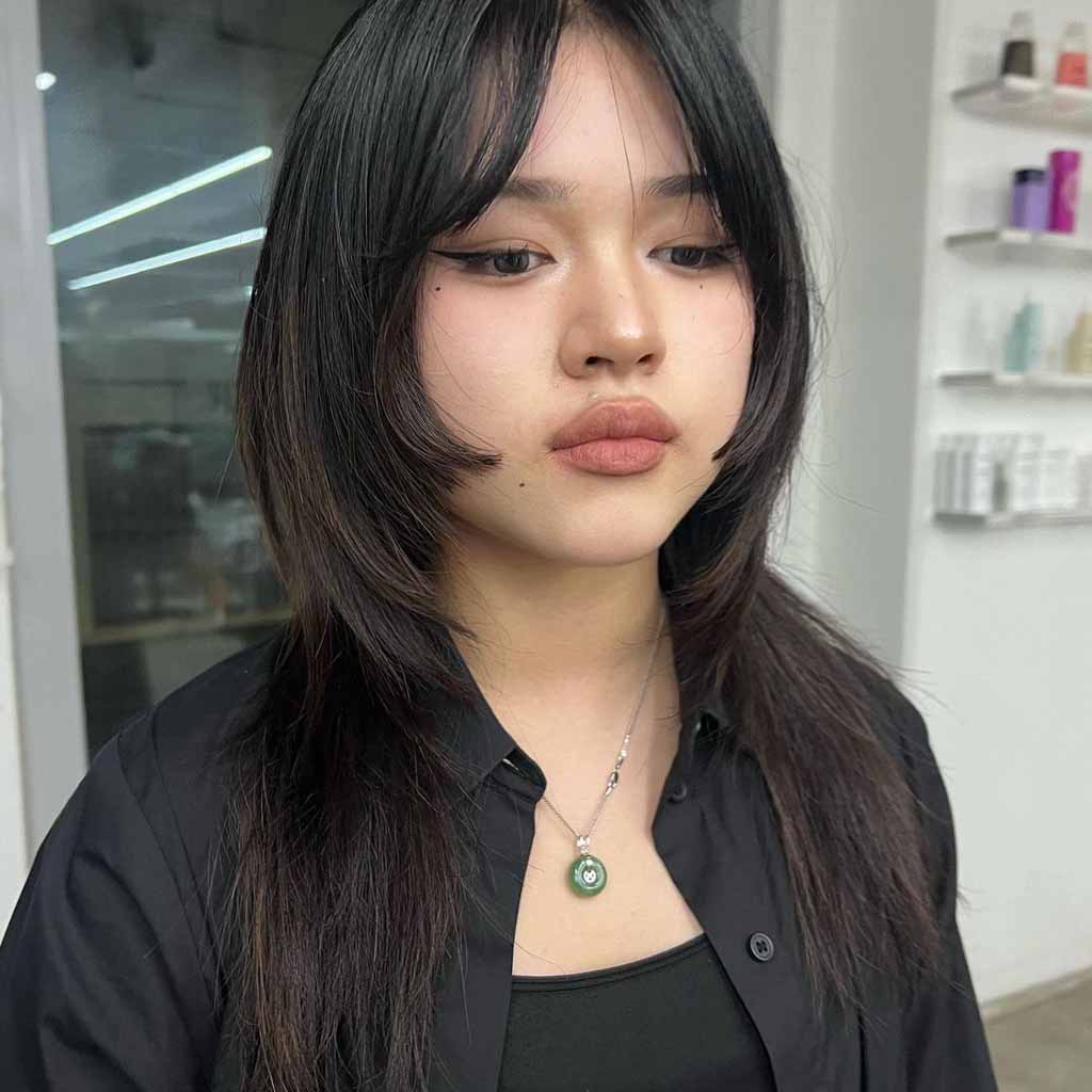 Medium Hime Cut With Face Layers