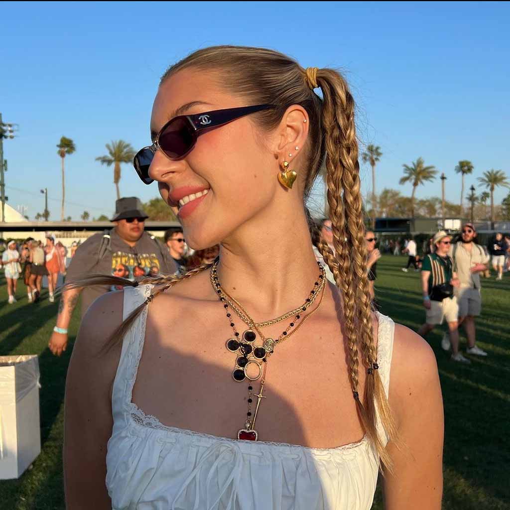 Slicked Back Braided Pigtails