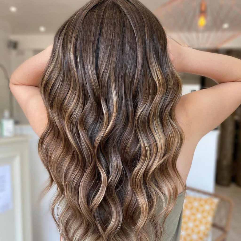 Sun-Kissed Blonde Brunette Balayage