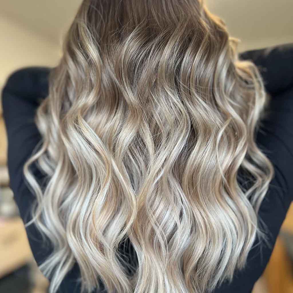 Bleached Blonde Balayage