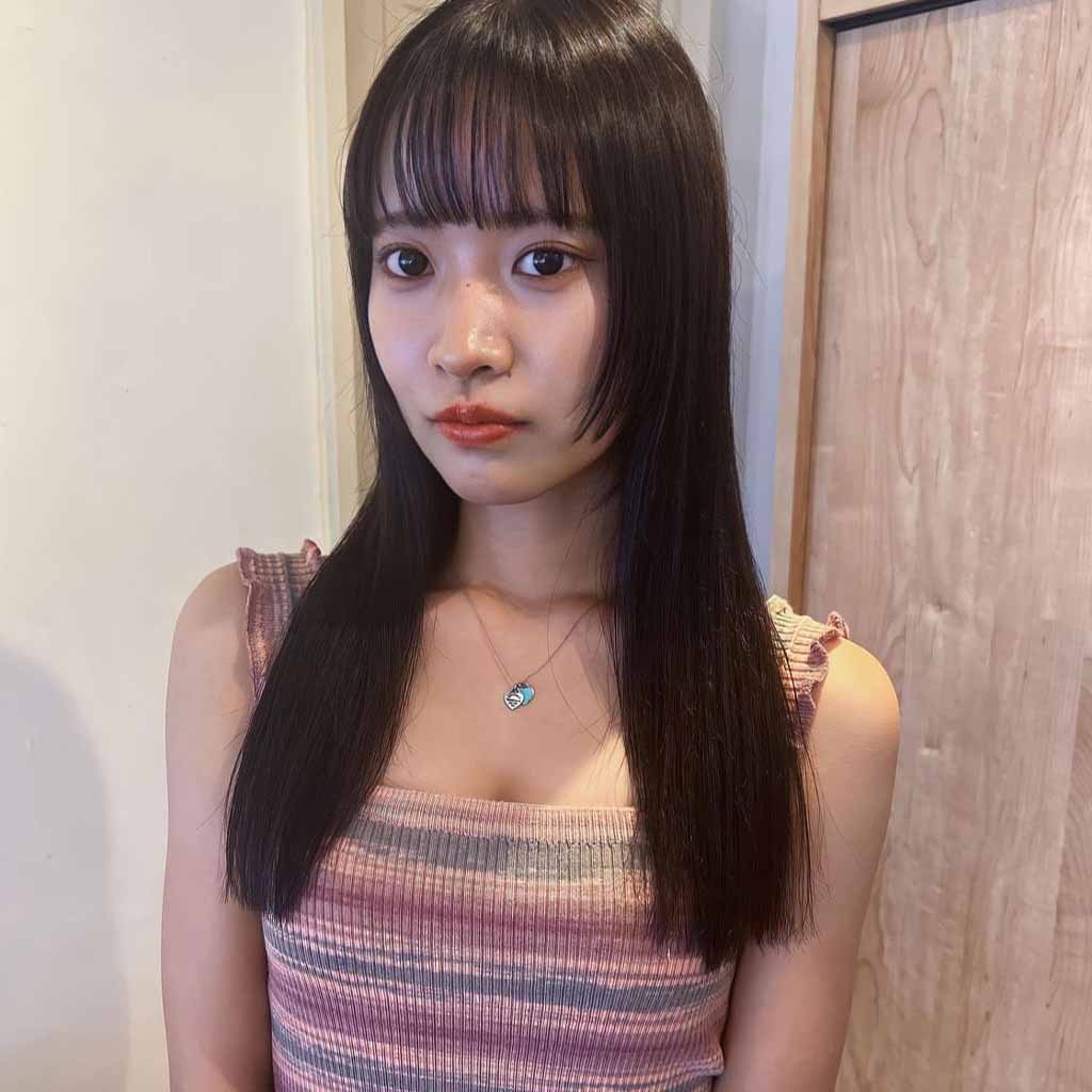 Blunt Hime Cut With Long Choppy Bangs