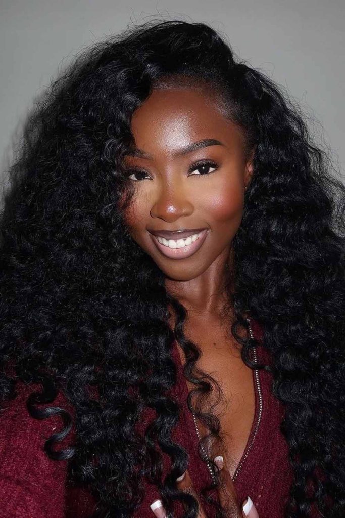 Flip Over Sew In Deep Wave Hair