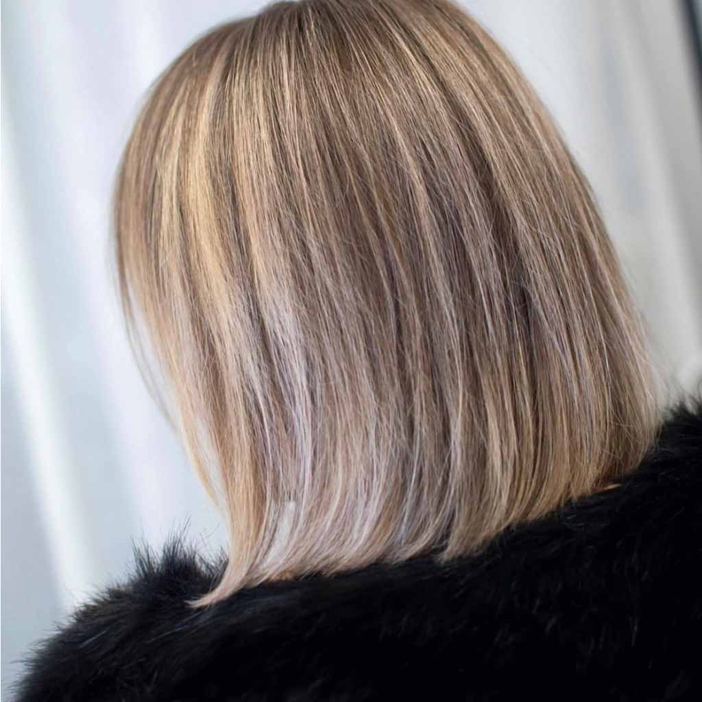 Bronde Blunt Bob Thin Hair
