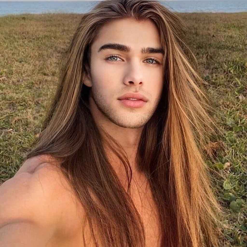 Long Choppy Brown Hair With Blonde Highlights