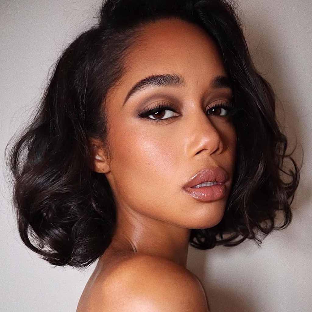 Plush Bob Wavy Black Hair