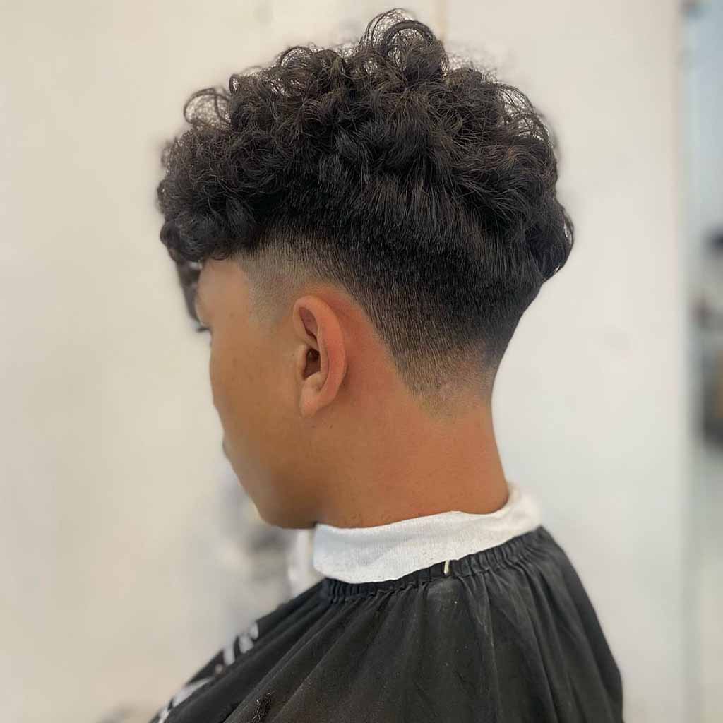 Temple Fade on Curly Hair