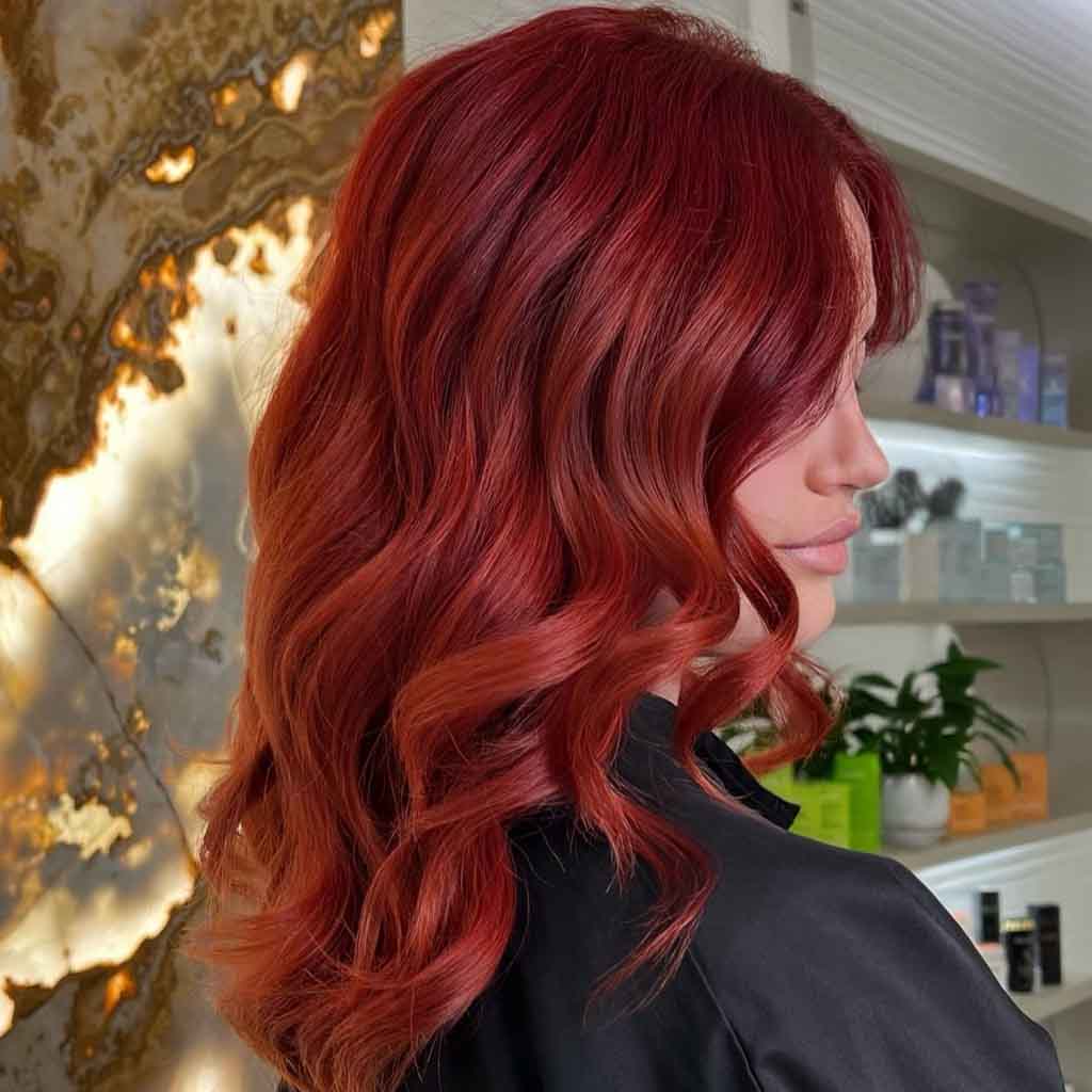 Cherry Bomb Wavy Blowout Hair