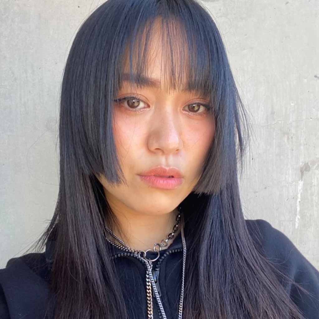 Edgy Hime Cut With Choppy Bangs