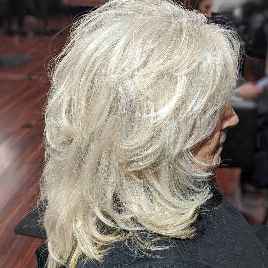 5. Silver Traditional Gypsy Shag for Women Over 50