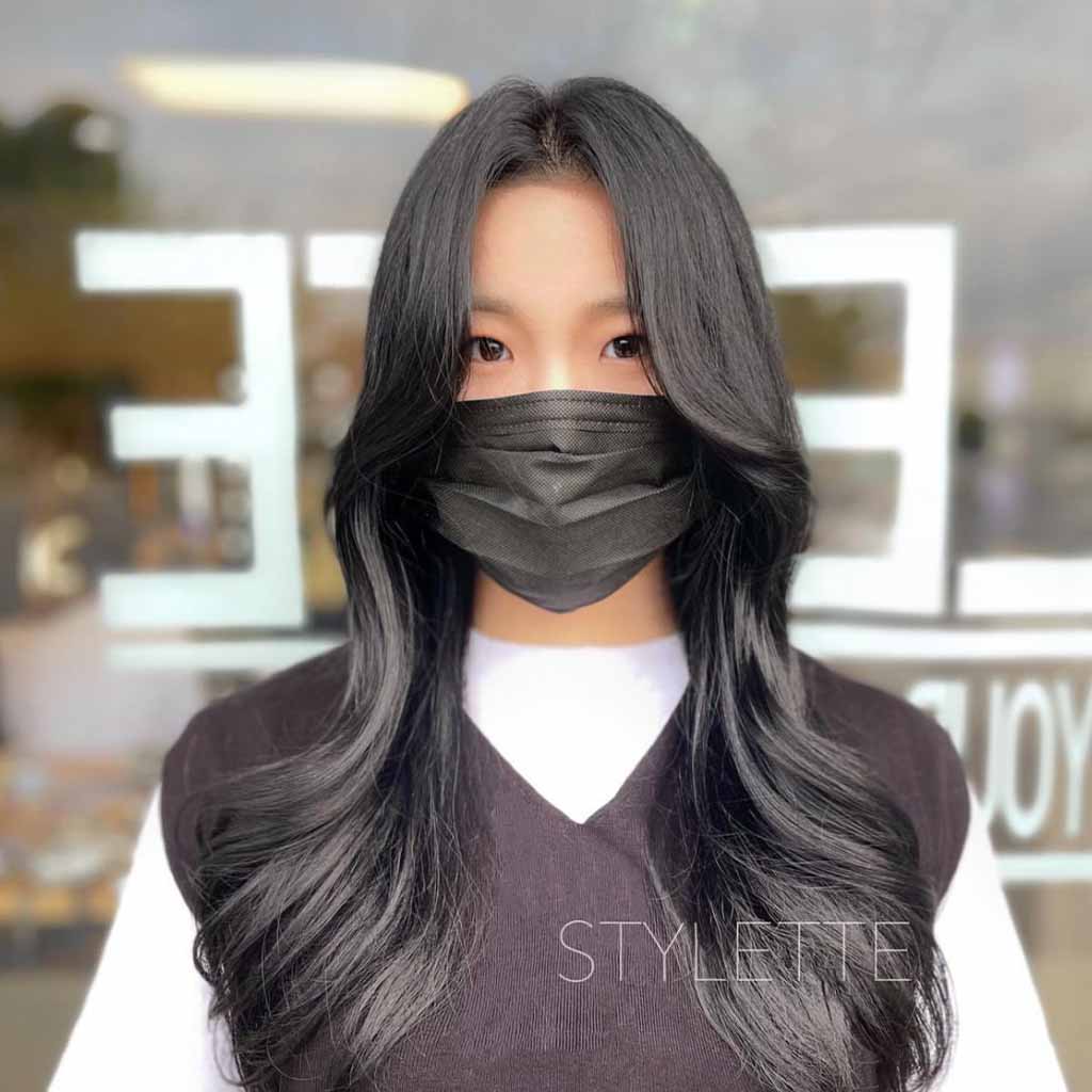 Black Thin Hair With Long Layers