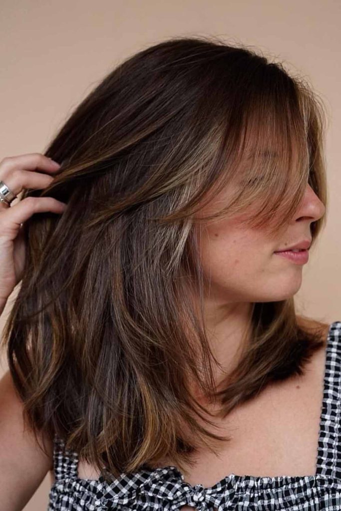Medium Layered Hair With Face Framing Layers