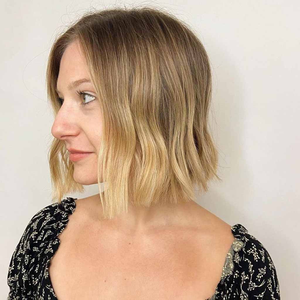 Jaw-Length Wavy Bob