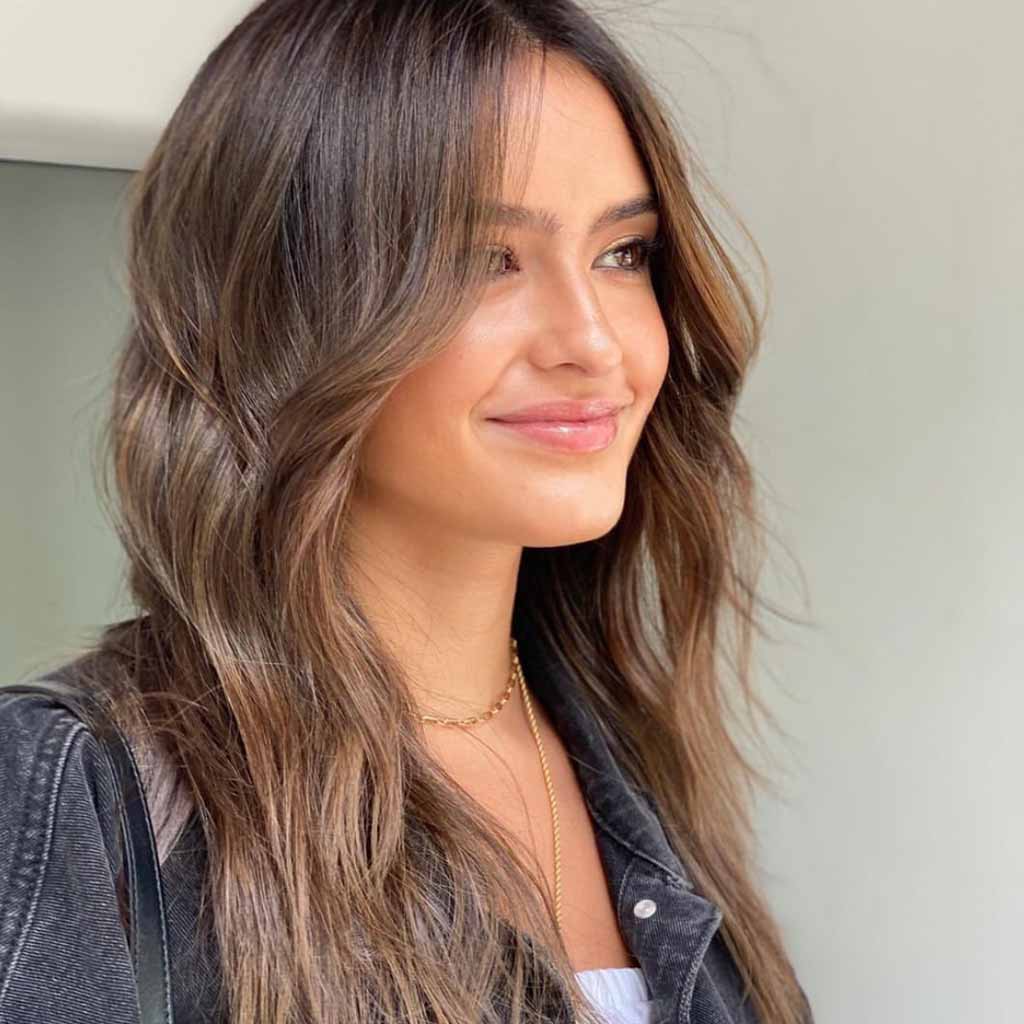 Ombre Balayage on Long Hair With Face Framing Layers