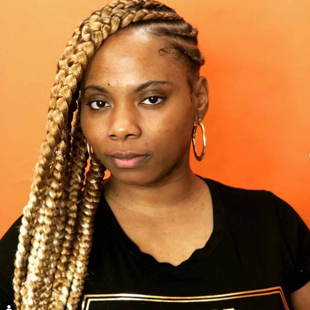 Blonde Side Cornrows