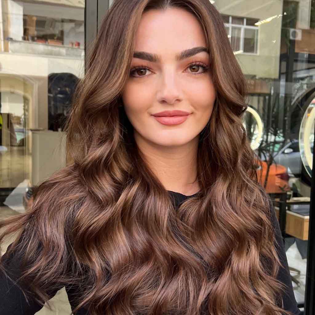 Caramel Brown Long Hair