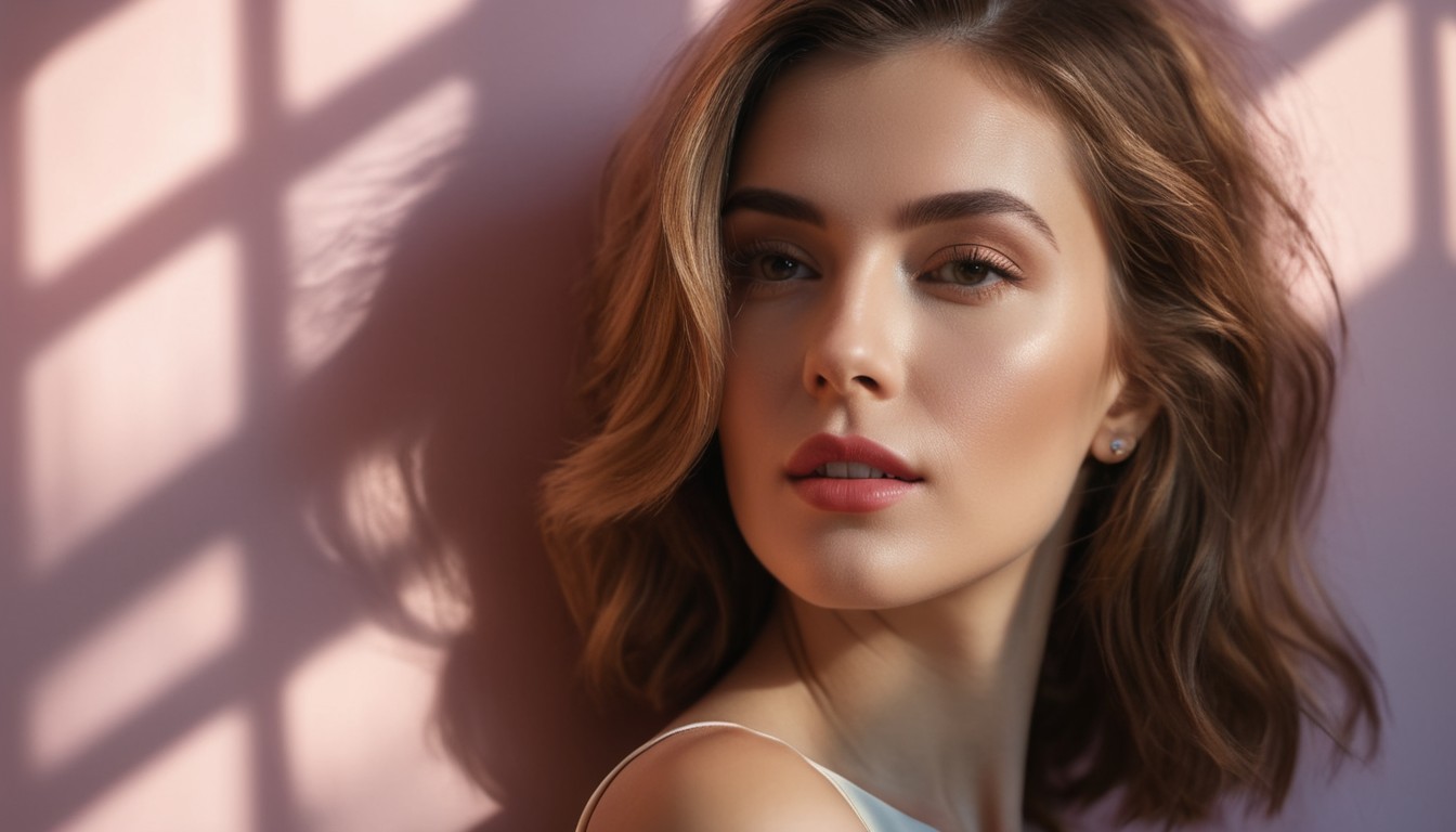 a women with a thin haircut