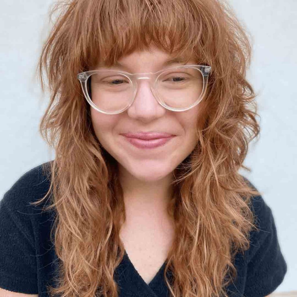 Curly Shag Wolf Cut With Bangs