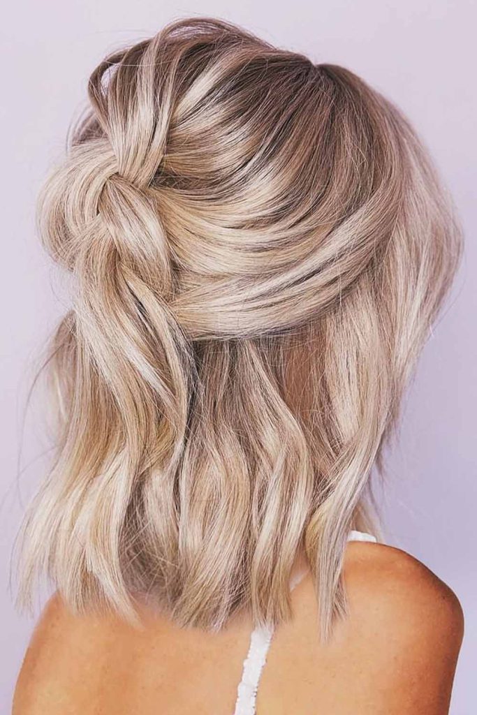 Elegant Half-Up Twisted Knot
