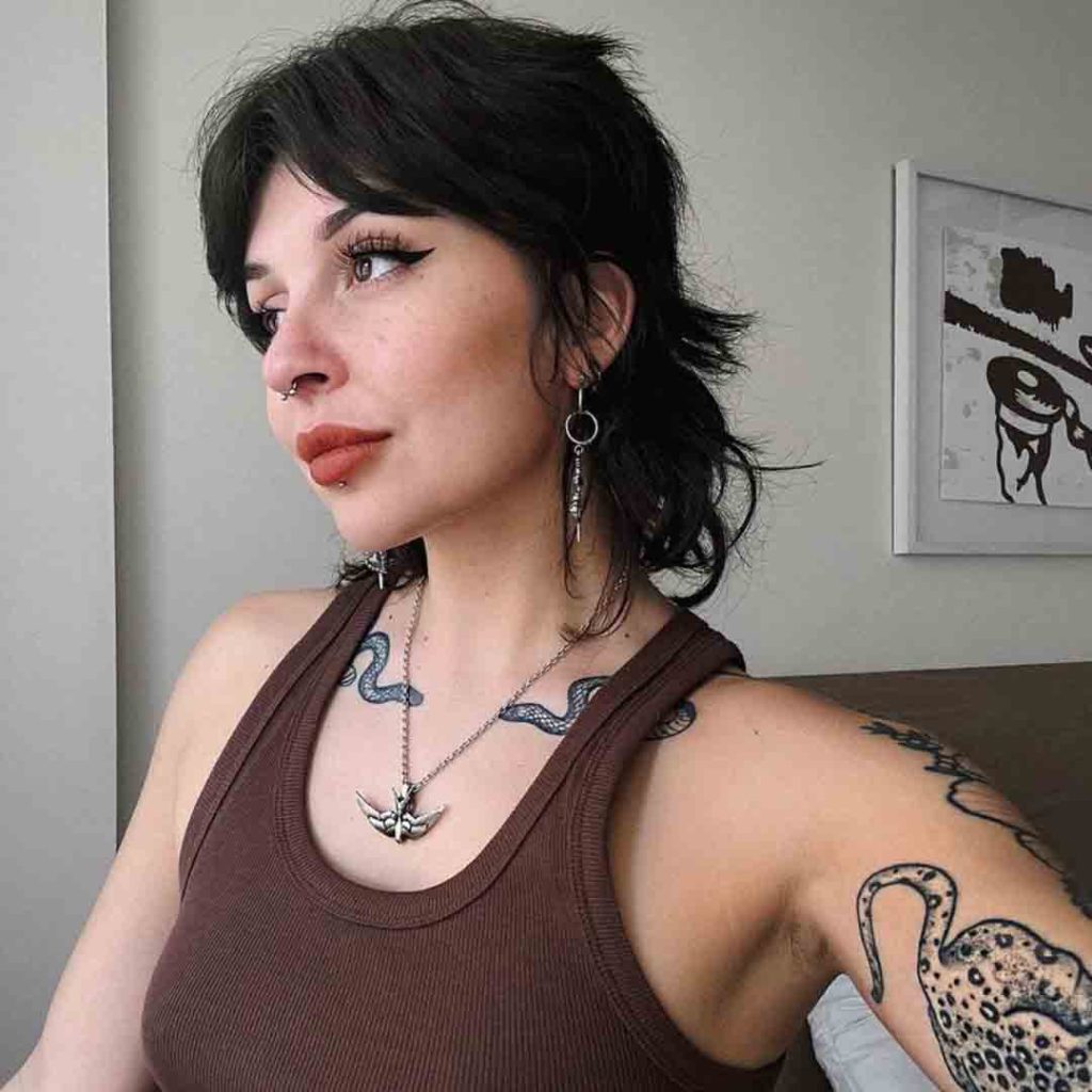 Korean Style Short Shag Cut