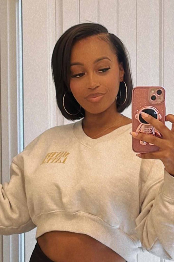 Side-Swept Bob Cut