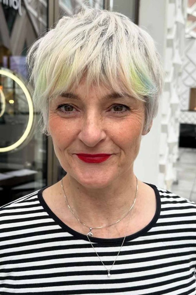 Textured Layered Bixie Cut for Women Over 50