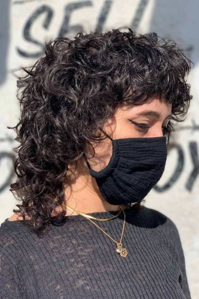 Curly Mullet with Rocker Texture