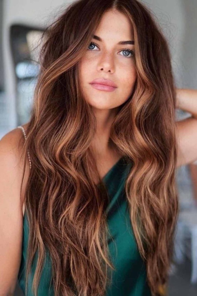 Chestnut Brown Beach Waves