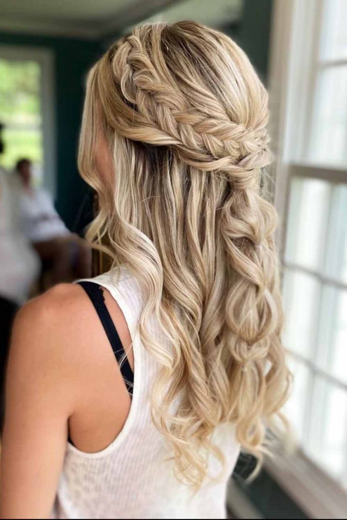 Boho Inspired Bridesmaid Hairstyle