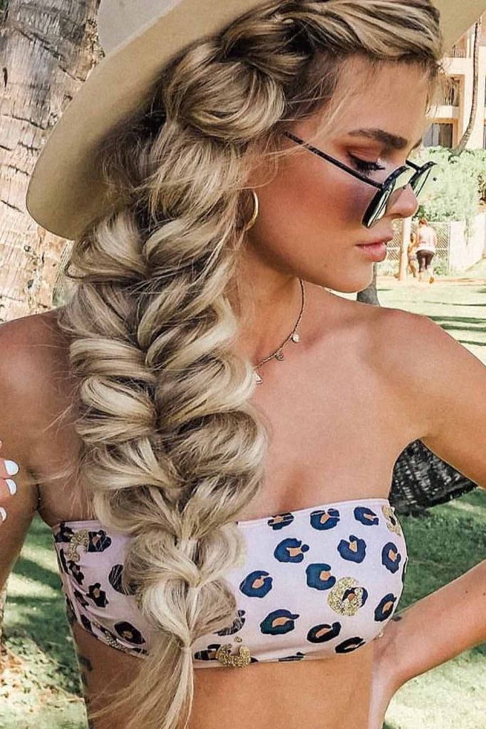 Fluffy Side French Braid