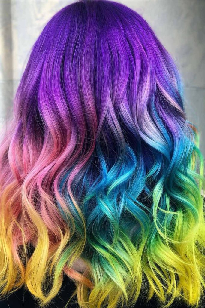 Split Rainbow Ombre