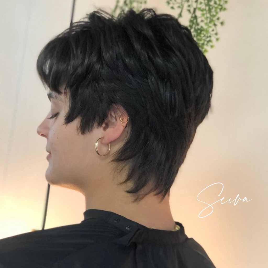 Textured Pixie Wolf Cut