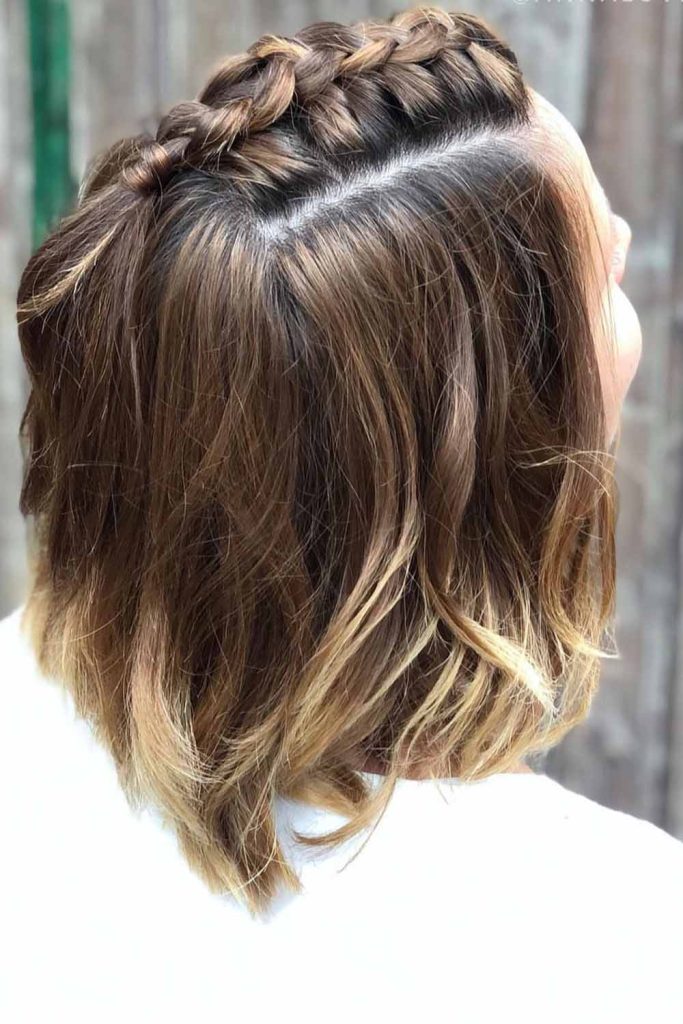 Side Dutch Braid on Short Hair