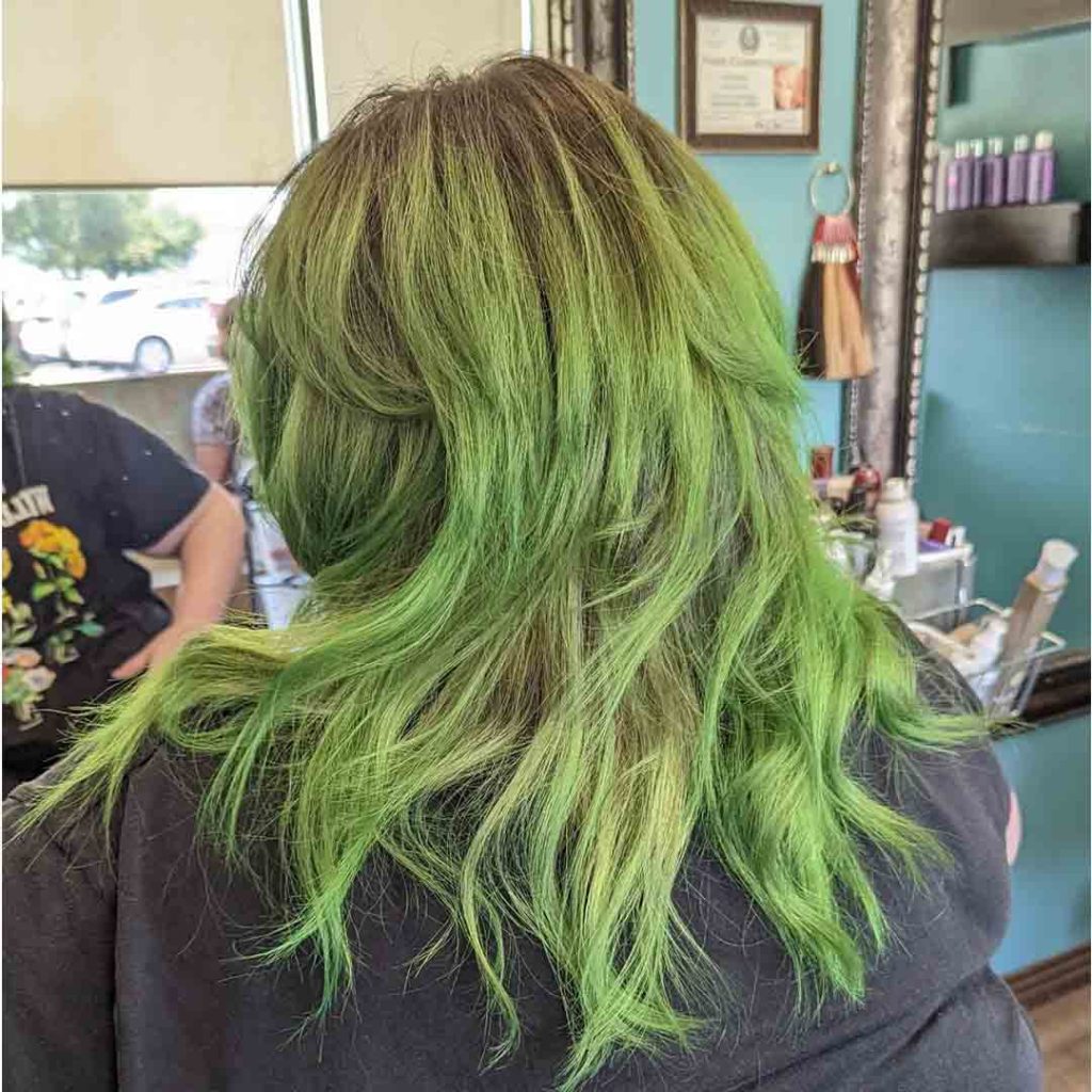 Forest Green Octopus Haircut