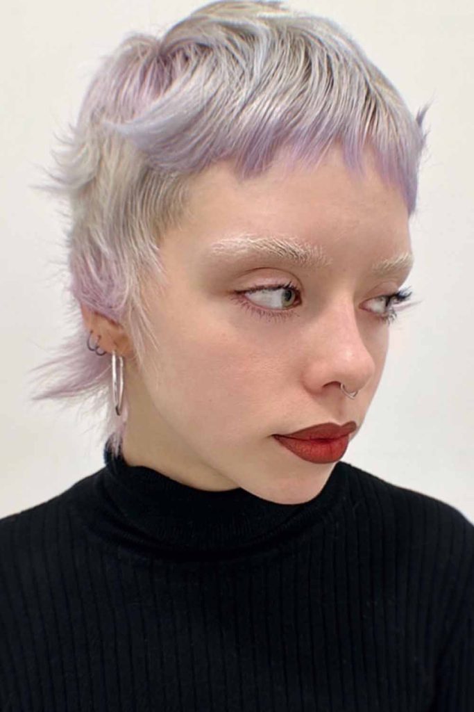Icy Pixie With Micro Bangs
