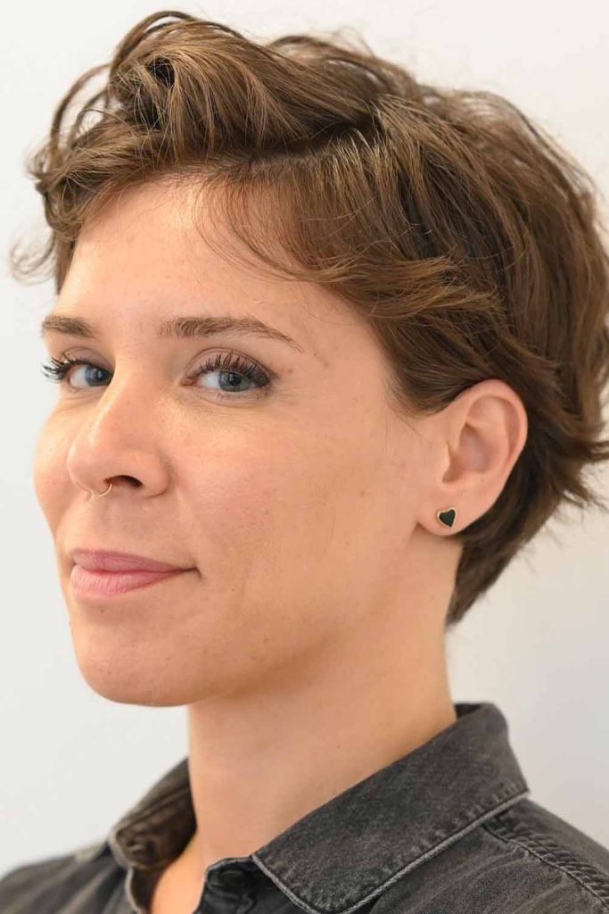 Short Brown Layered Haircut