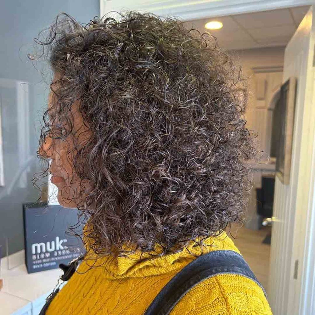 Curly Fluffy Medium Wolf Cut