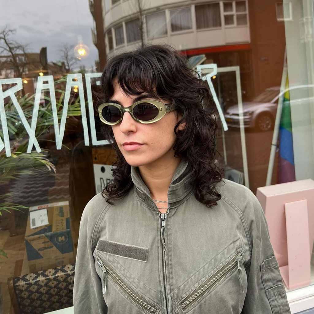 Curly Mullet Wolf Cut With Tousled Bangs