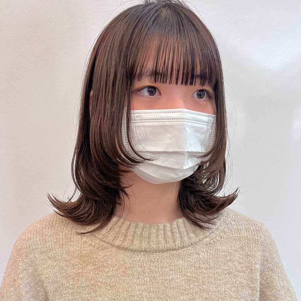 Medium Wolf Cut With Choppy Bangs