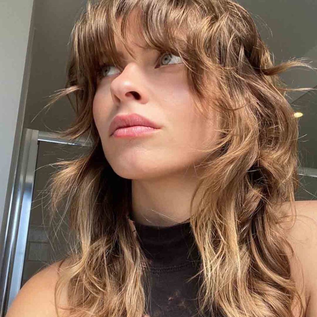 Bronde Octopus Wolf Cut With Bangs